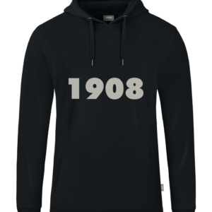 1908 Kapuzensweat Organic (schwarz)