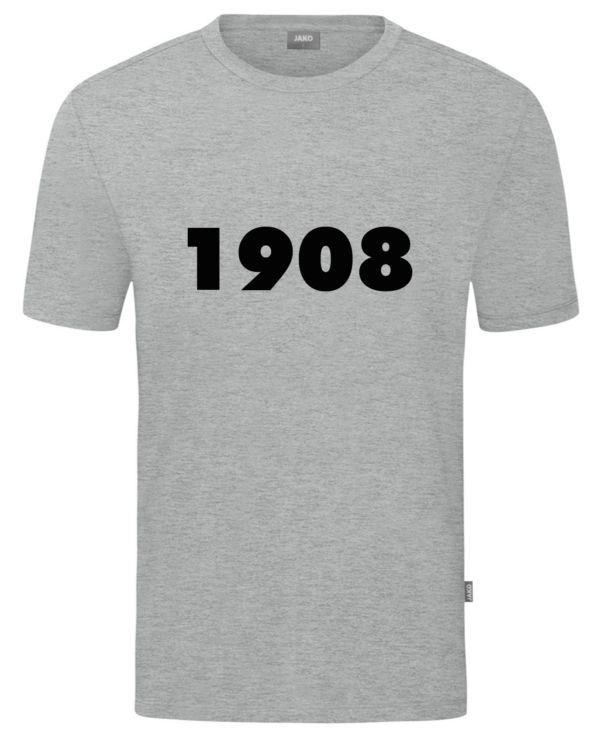 1908 T-Shirt Organic (grau meliert)